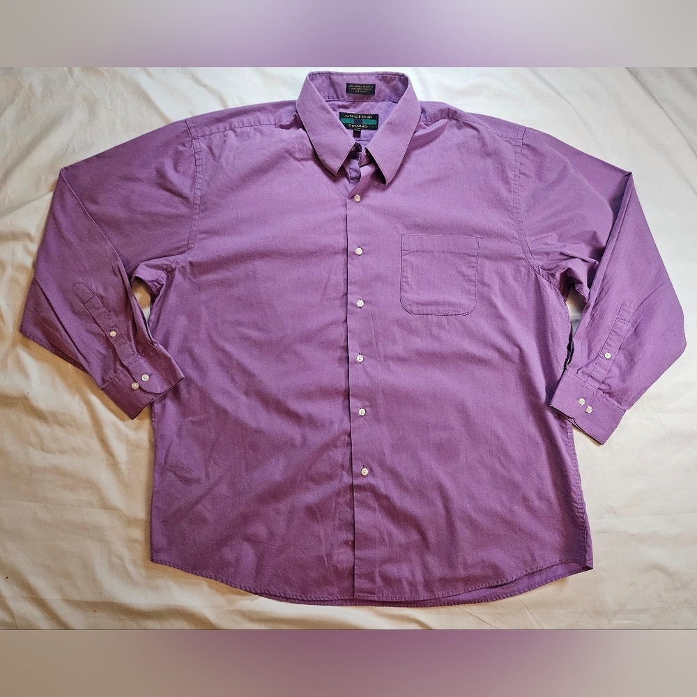Alexander Julian Colours Mens Purple Button Up Shirt Size XL